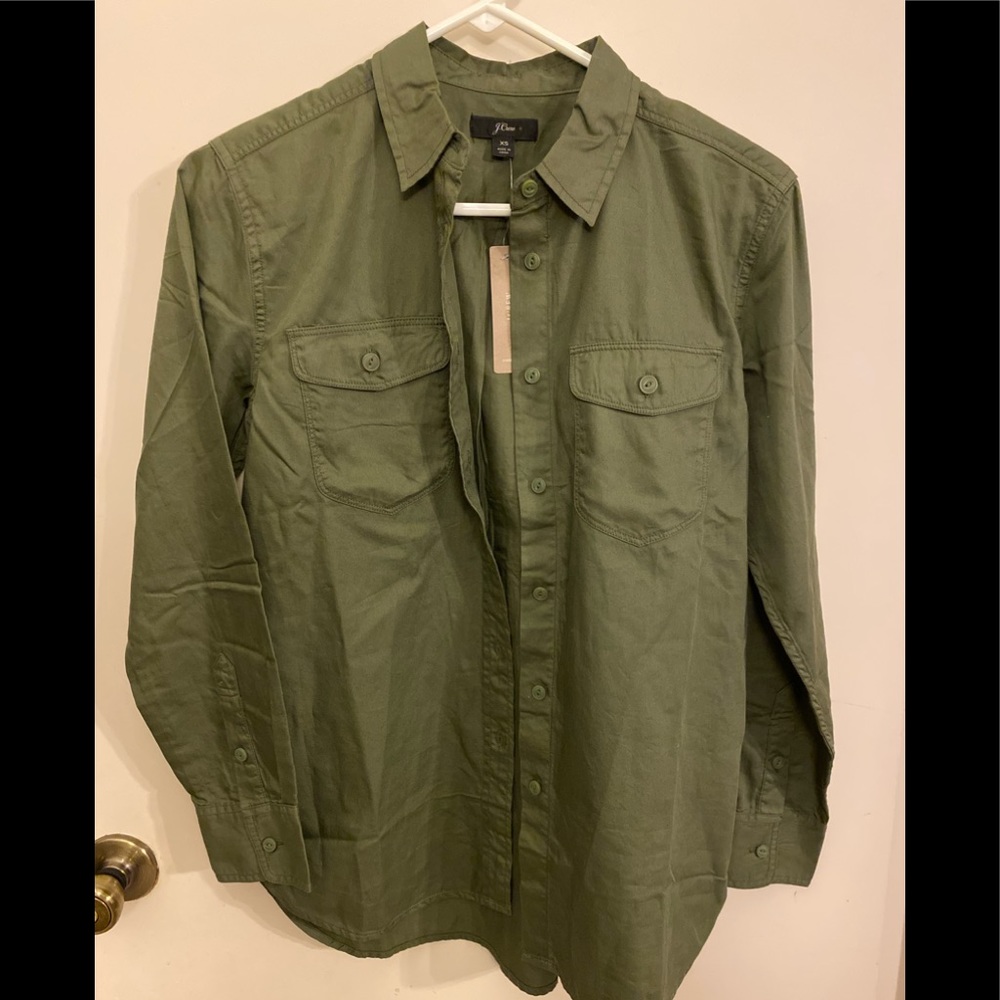 Jcrew boyfriend utility shirt